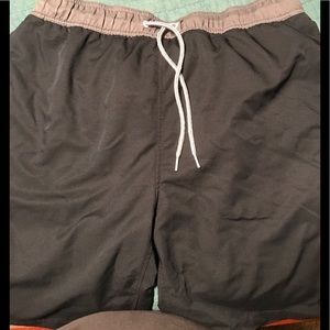 Used Speedo black/grey swim trunks